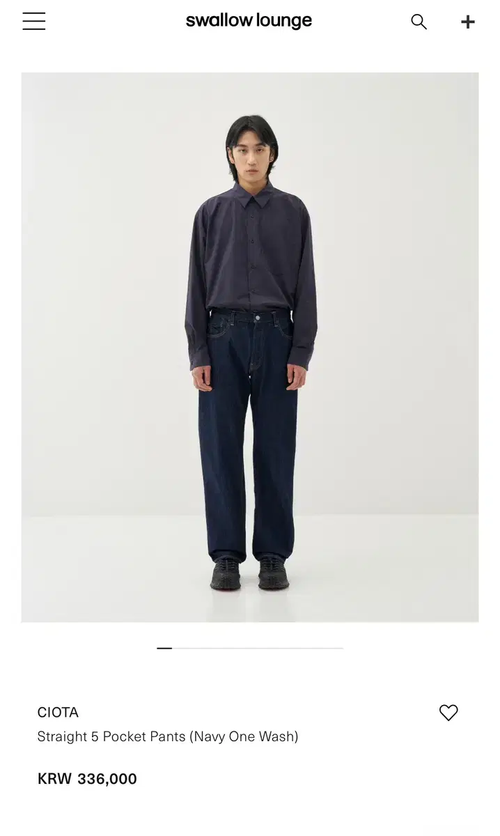 CIOTA Straight 5Pocket Pants(원워시) 32size